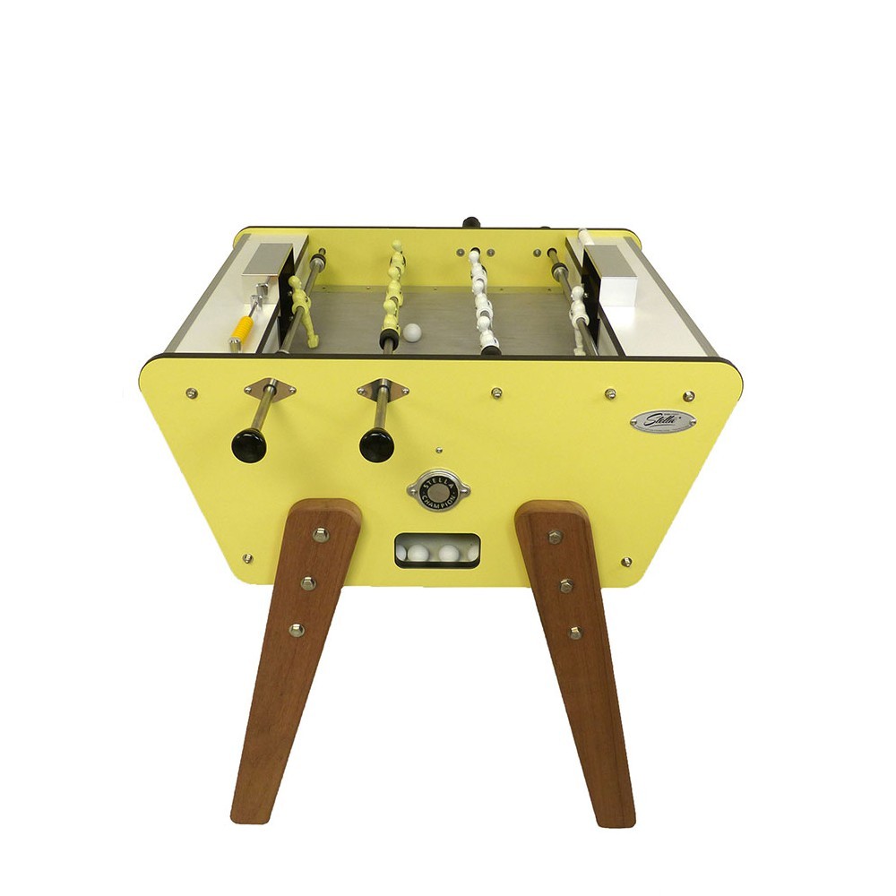Baby foot Stella Toi & Moi Sixties outdoor jaune Pampelonne