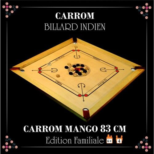 Carrom Art | Le Shuffle Puck ou Air Hockey Mango - 130 x 70 cm