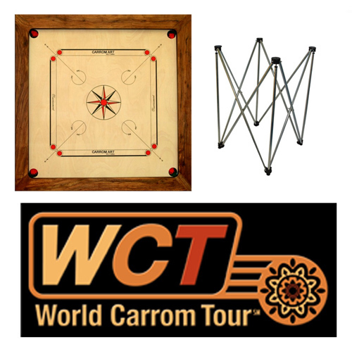 Pack Carrom W.C.T. Champion 88 cm avec pieds en aluminium