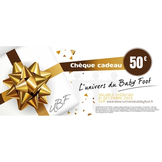 Chèque cadeau à 50 €