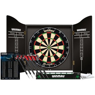 Pack complet Cible Winmau Blade 6 Championship  Armoire et Fléchettes