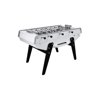 Baby-foot PETIOT 200 Blanc Laque Satinée Mains courantes grises
