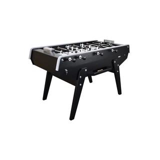 Baby-foot PETIOT 200 Noir Laque Satinée Mains courantes grises