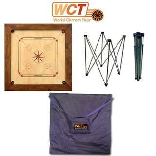 Pack Carrom W.C.T. Bulldog 93 cm avec pieds en aluminium et housse